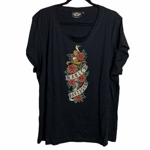 COPY - Harley-Davidson Womans Tee Sz 1W NWOT Bling Short
